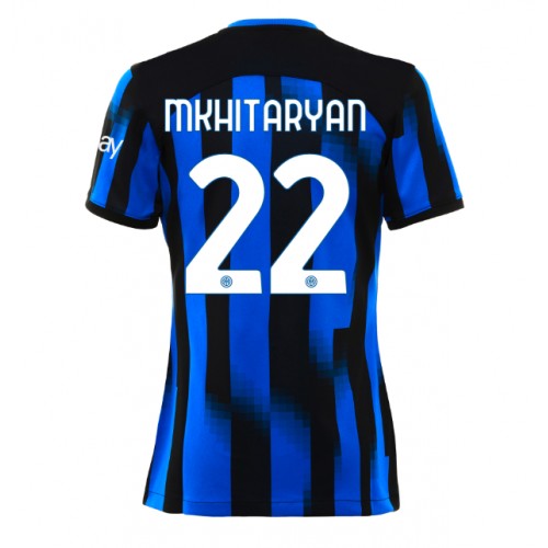 Inter Milan Henrikh Mkhitaryan #22 Hjemmedrakt Kvinner 2023-24 Kortermet Inter Milan Henrikh Mkhitaryan #22 Hjemmedrakt Kvinner 2023-24 Kortermet